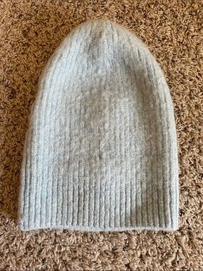 Cozy Light Blue Knit Beanie